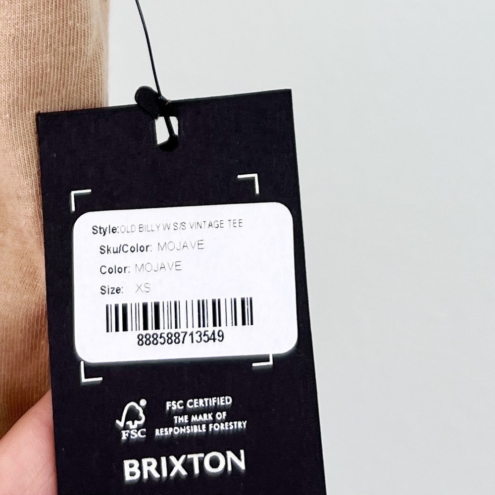 Nwt Brixton Old Billy Horse Vintage Short Sleeve Tee In Mojave — image 5 of 5